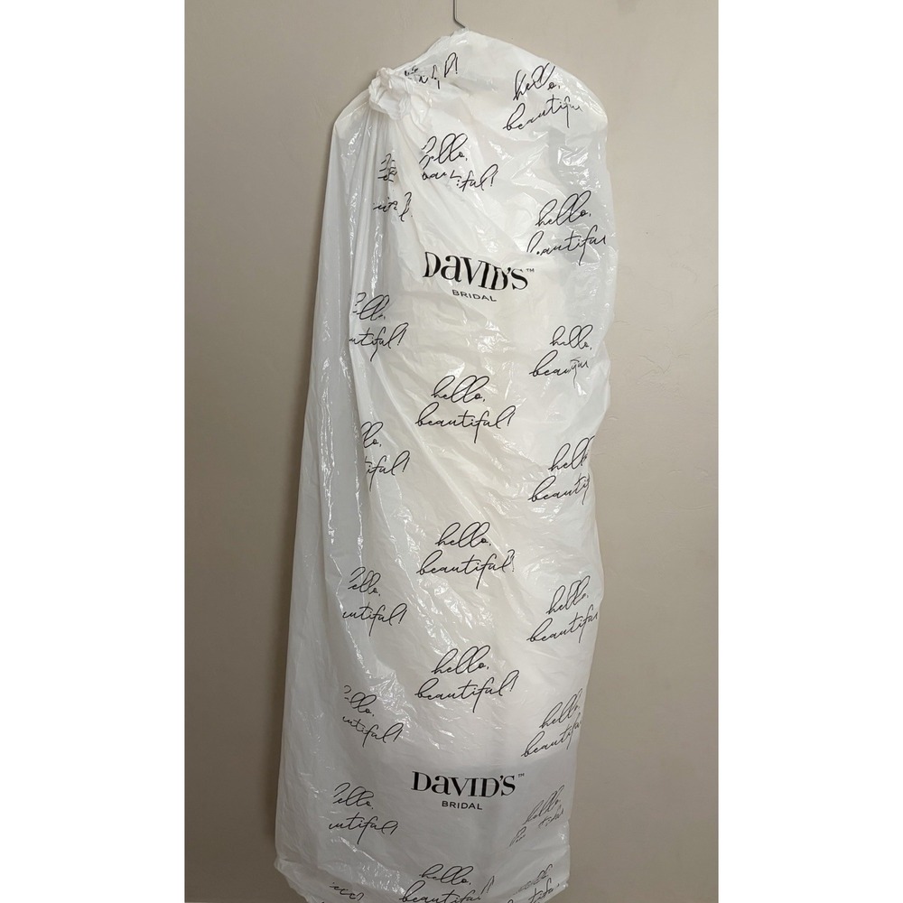 David's Bridal Ivory Sleeveless Polyester Tulle Dress, Regular Size 8 - Picture 4 of 6